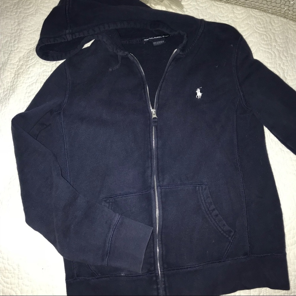 Blue hoodie